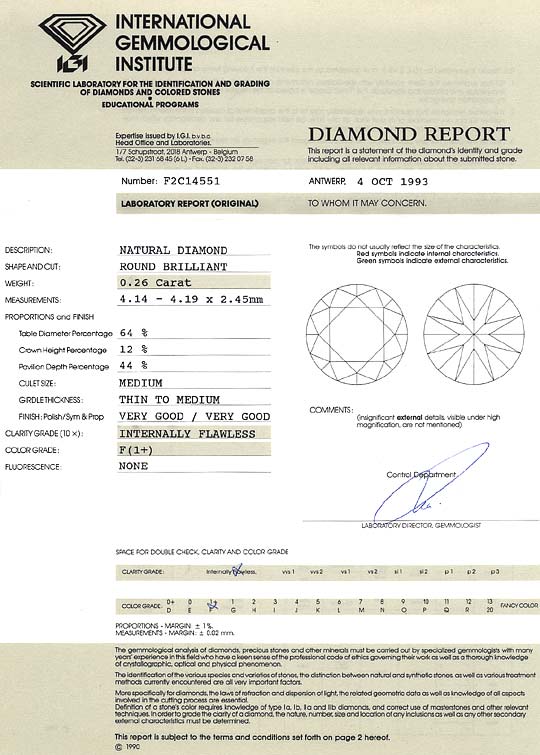 Foto 9 - Diamant 0,26ct Brillant IGI Lupenrein feines Weiss Plus, D6216