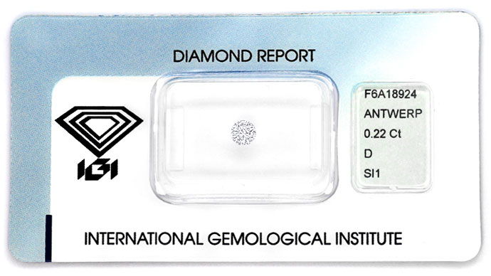 Foto 1 - 0,22ct Diamant in River D Hochfeines Weiss Plus SI1 IGI, D6644