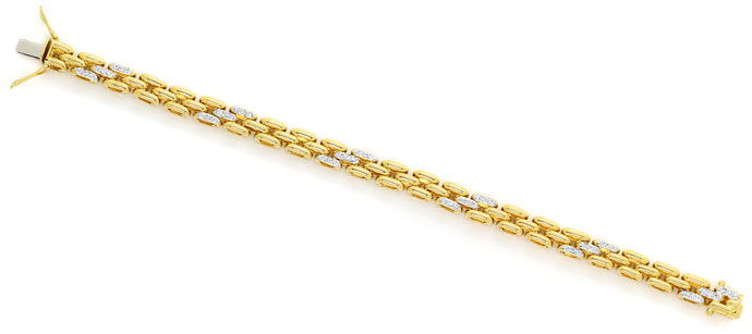Foto 1 - Hochwertiges Goldarmband mit 54 Brillanten in 18 Karat, S9656