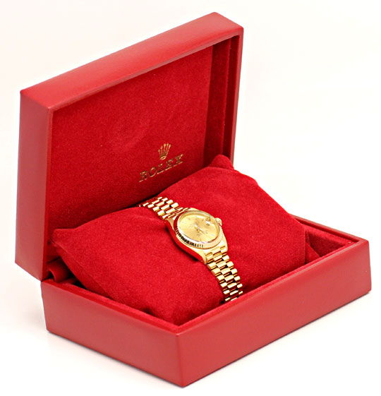 Foto 5 - Rolex Damen Uhr Datejust Oyster Perpetual, Gold Geprüft, U1148